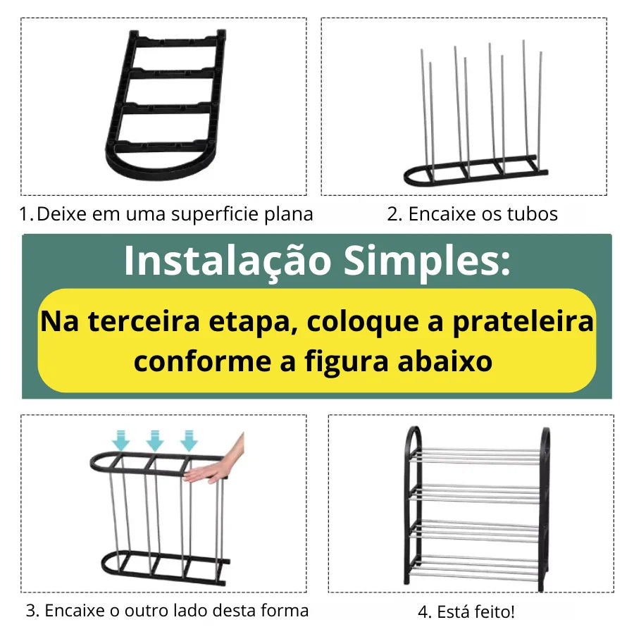 Sapateira Minimalista Resistente Ajustável