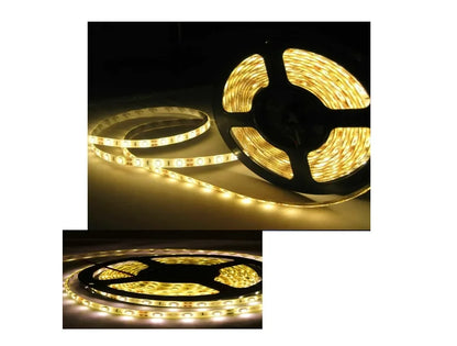 Rolo de Fita Led 5m Branco Quente Dupla Face