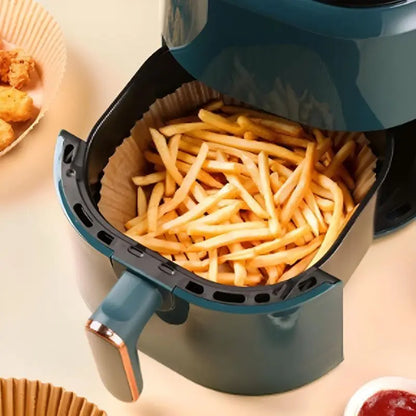 50 UNIDADES Forma Air Fryer Descartável Antiaderente