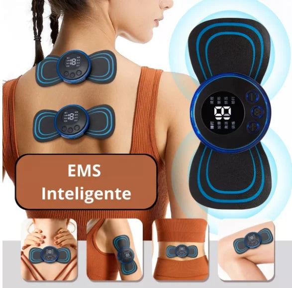 Mini massageador elétrico portátil, alívio da dor muscular