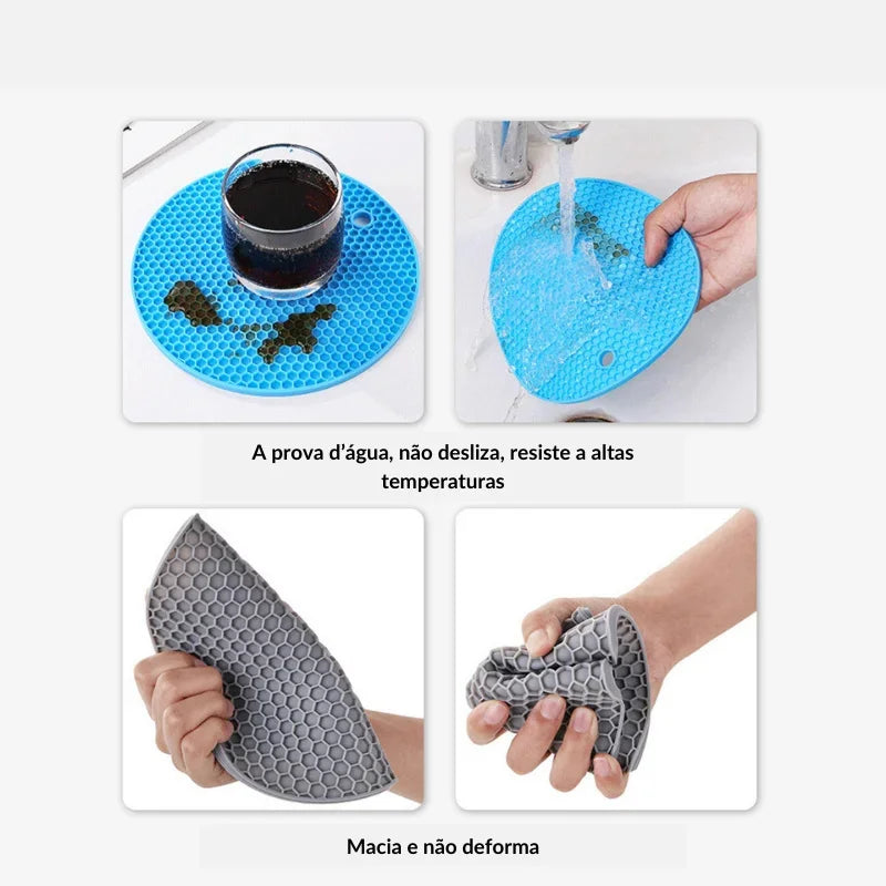 Peça de Silicone Isolante Térmico ideal para Refeições